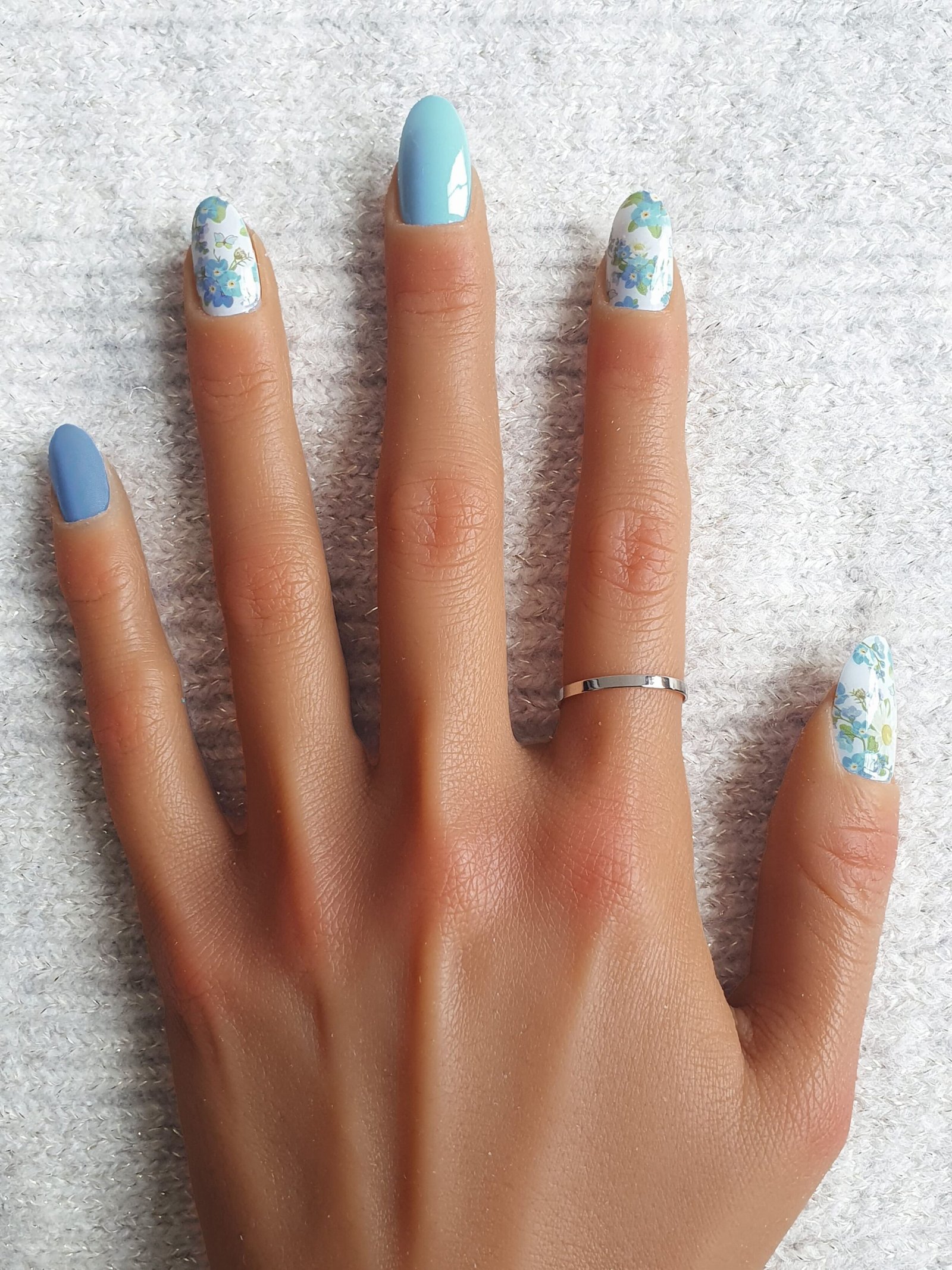 Nail Wraps - Azure